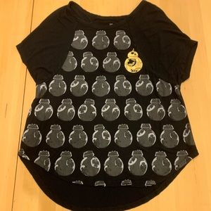 Star Wars | BB-8 | Disney Parks Shirt Gold & Black